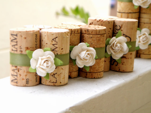 Tuscanthemed wedding or housewarming party Use these adorable cork stands